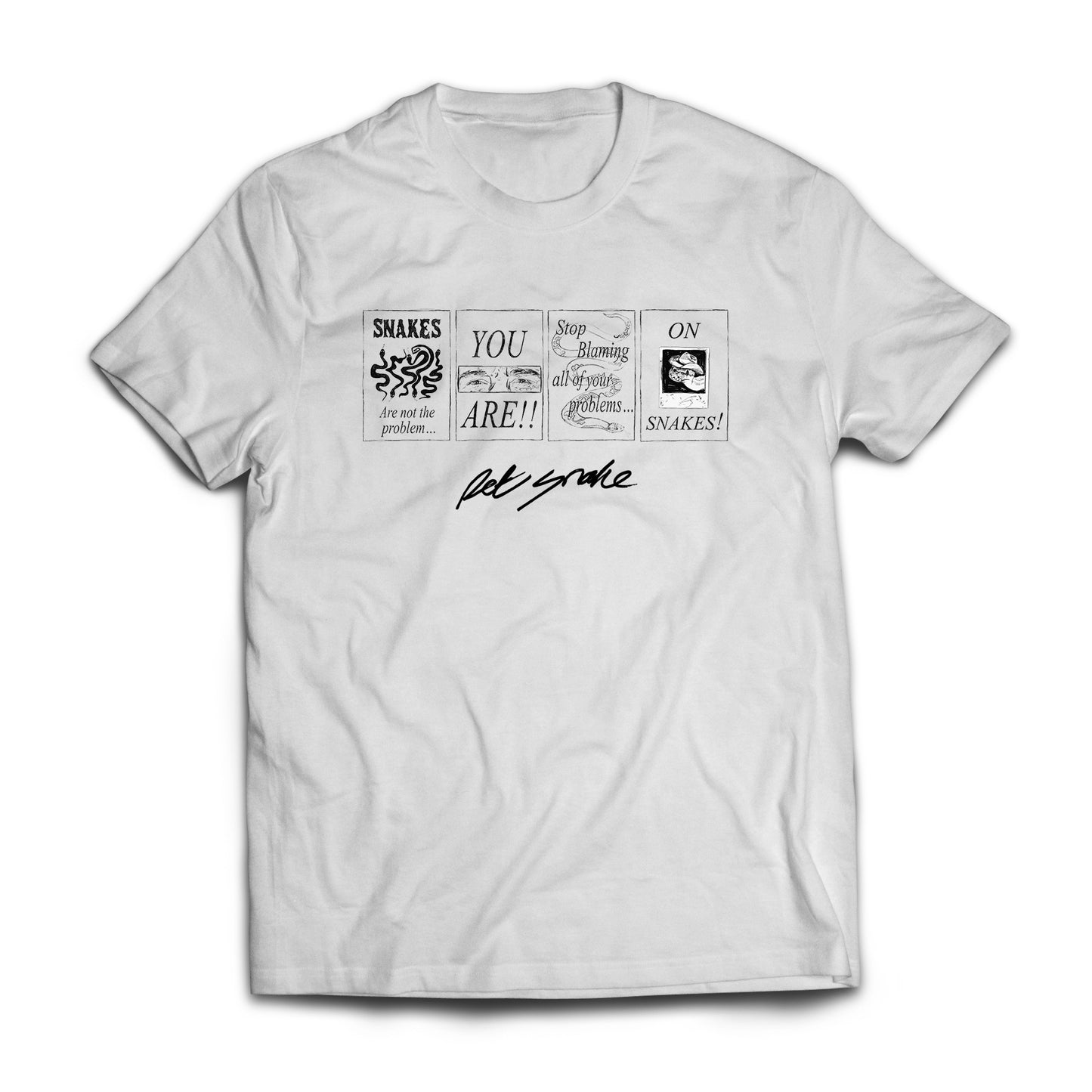 Pet Snake - Short Sleeved Snake Protection in Black T-Shirt