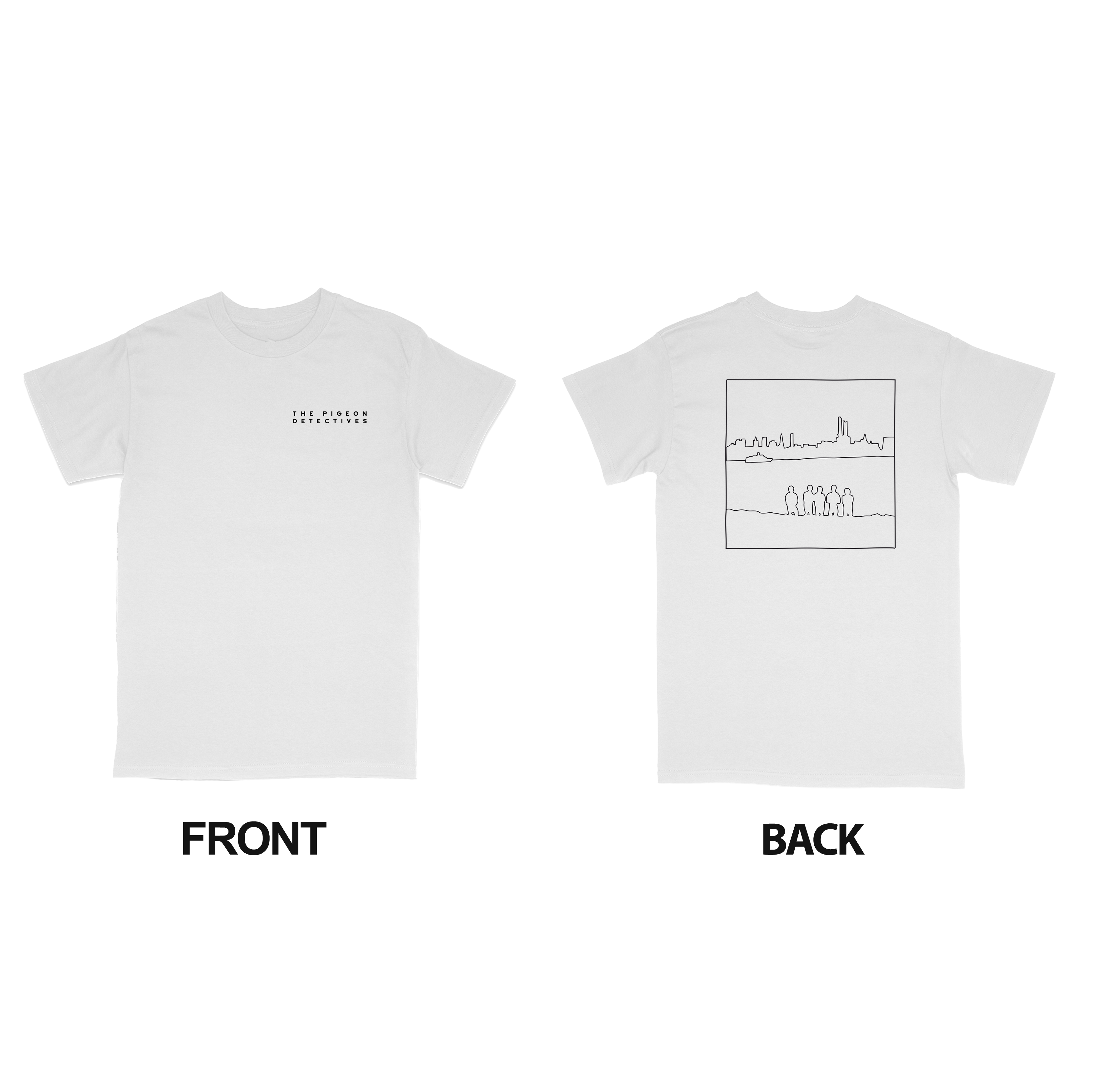 The Pigeon Detectives - Still Not Sorry - (Double Sided Print) White T-shirt