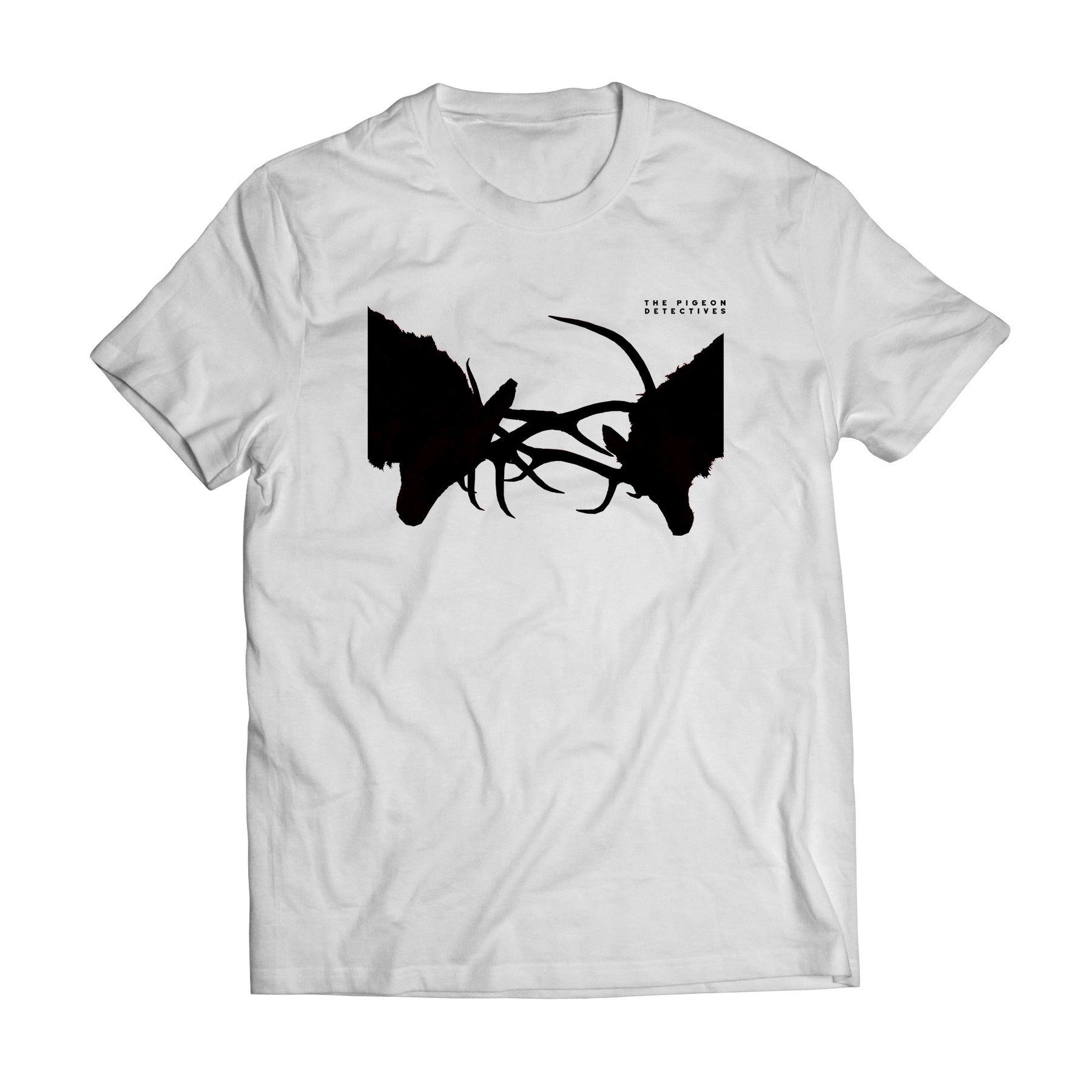 The Pigeon Detectives - Short Sleeved Wait for Me Stags White T-shirt