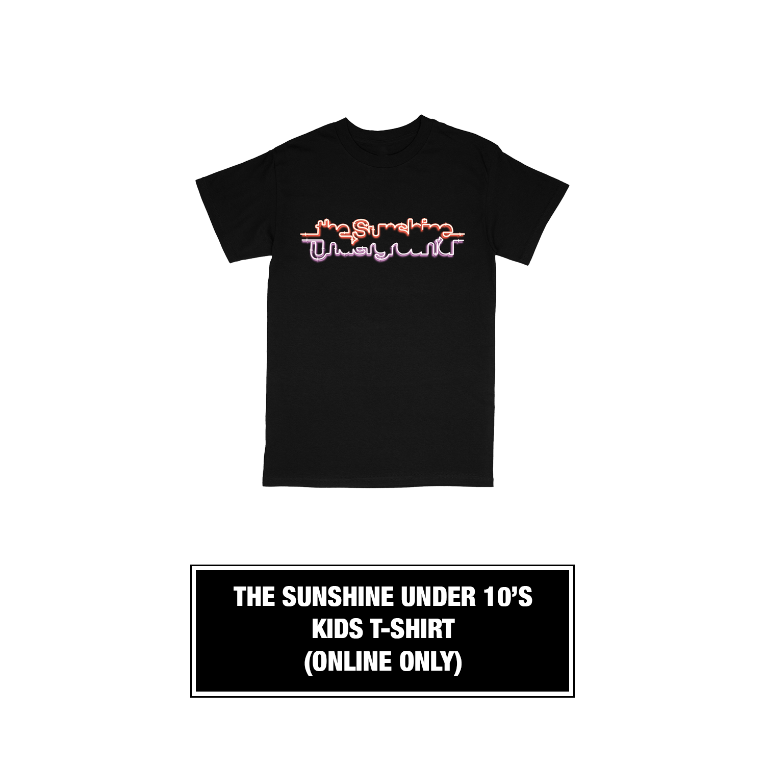 The Sunshine Under 10's - KIDS T Shirt Logo Black (Online Only. 5-7 days delivery)