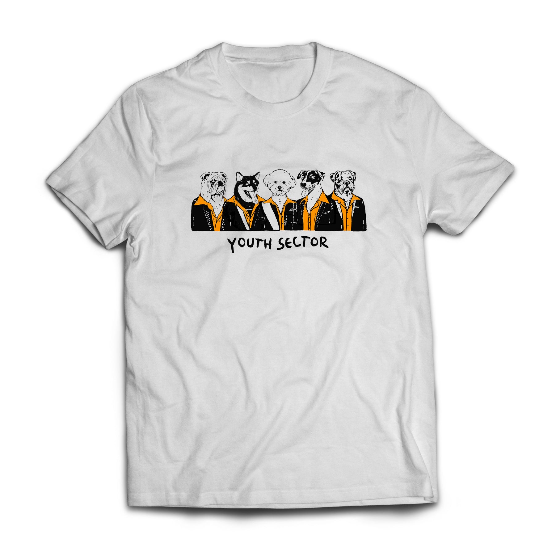 Youth Sector - Short Sleeved Dogs in Suits T-Shirt